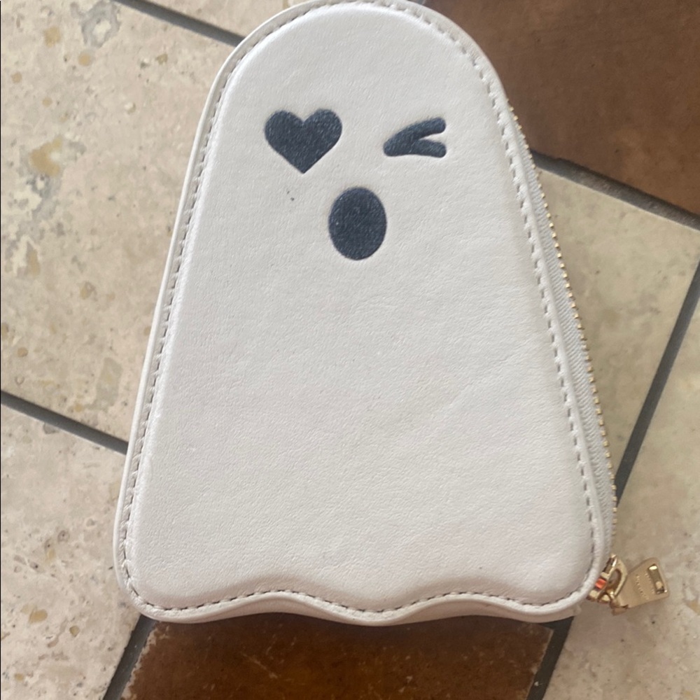 Cute Ghost-Shaped White Pouch
